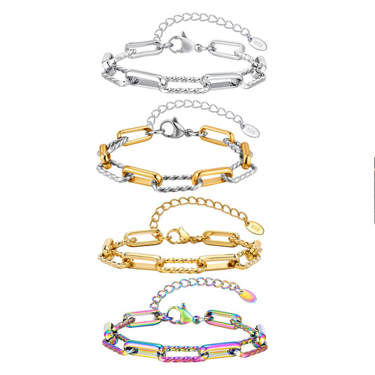 Stainless Steel Chain Bracelet Handmade For Men Planderful