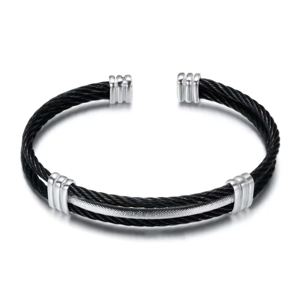 Planderful Everyday Genie Stainless Steel Woven Bracelet Unisex Hip Hop Punk Premium Style