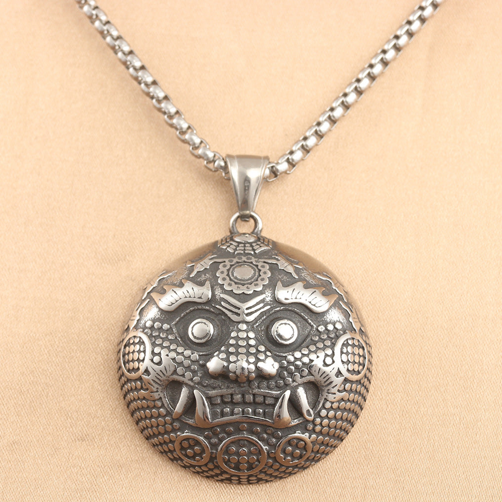 European And American Stainless Steel Unicorn Beast Pendant