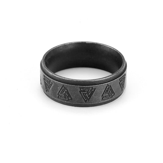 Vintage Viking Stainless Steel Men's Ring