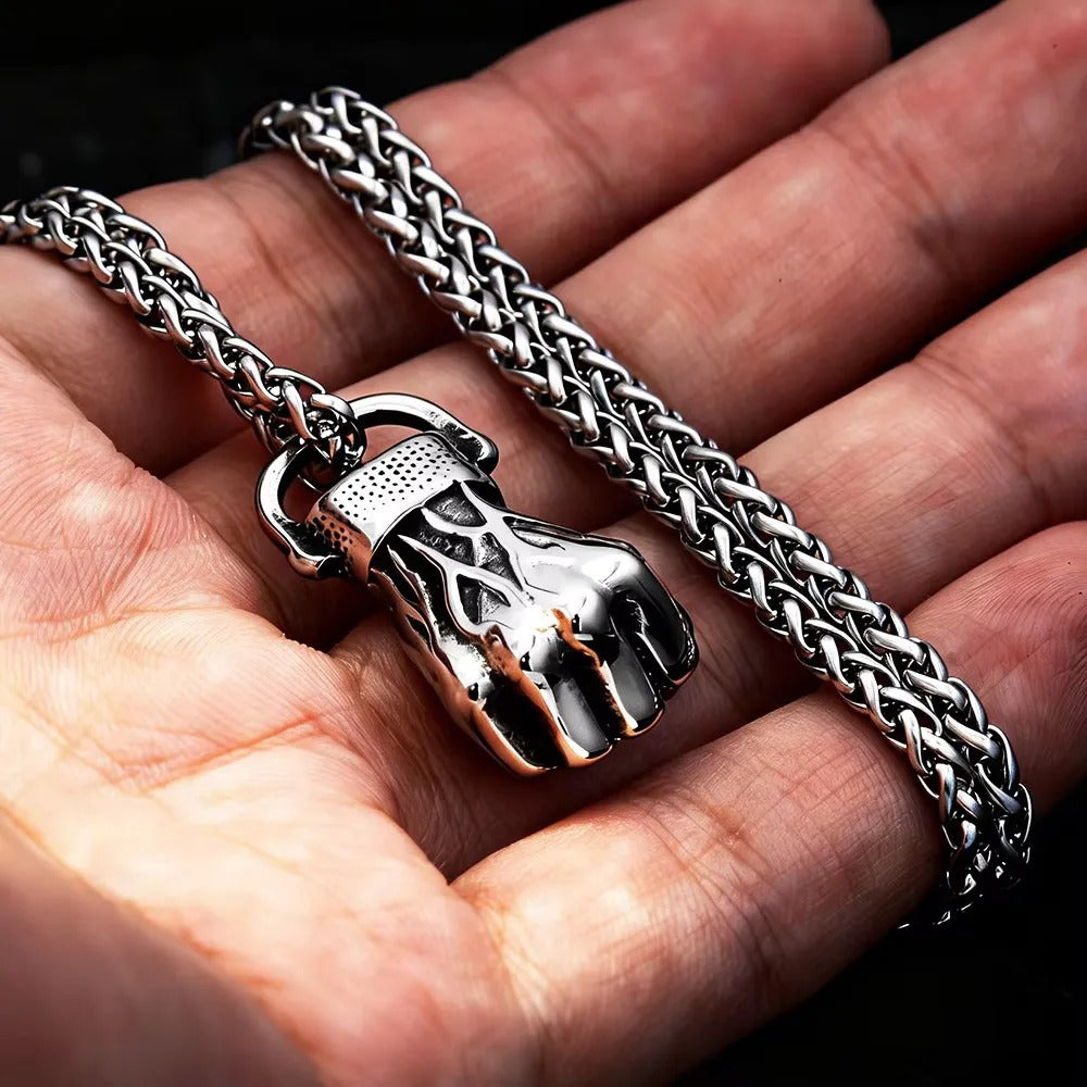 Punk Viking Stainless Steel Pendant Necklace
