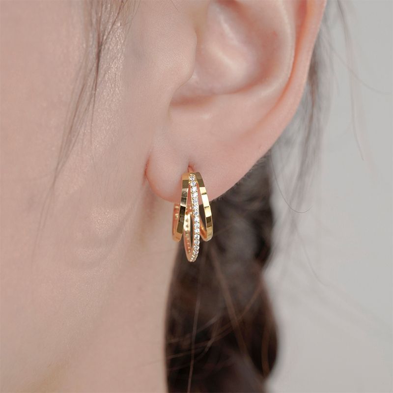 Earrings Women's Sterling Silver Premium 925 Zircon Wholesale