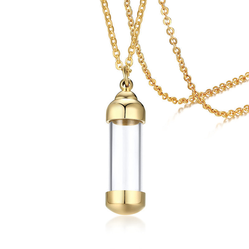 Planderful Pet Ashes Pendant Necklace Openable Transparent Glass Keepsake Memorial Jewelry For Pet Owners