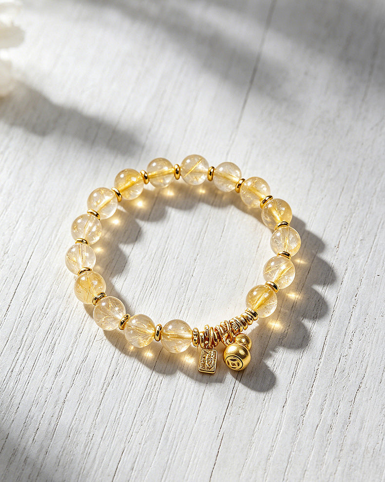 Citrine Crystal Gourd Bracelet