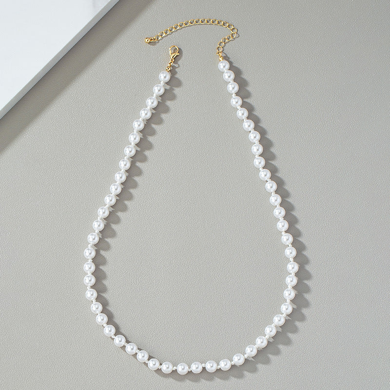 Imitation Pearl Men's Clavicle Chain - Vienna Verve Collection