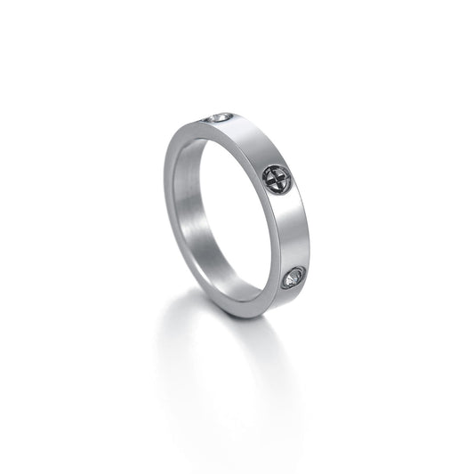 Unisex Titanium Steel Rings with Long-lasting Electroplating