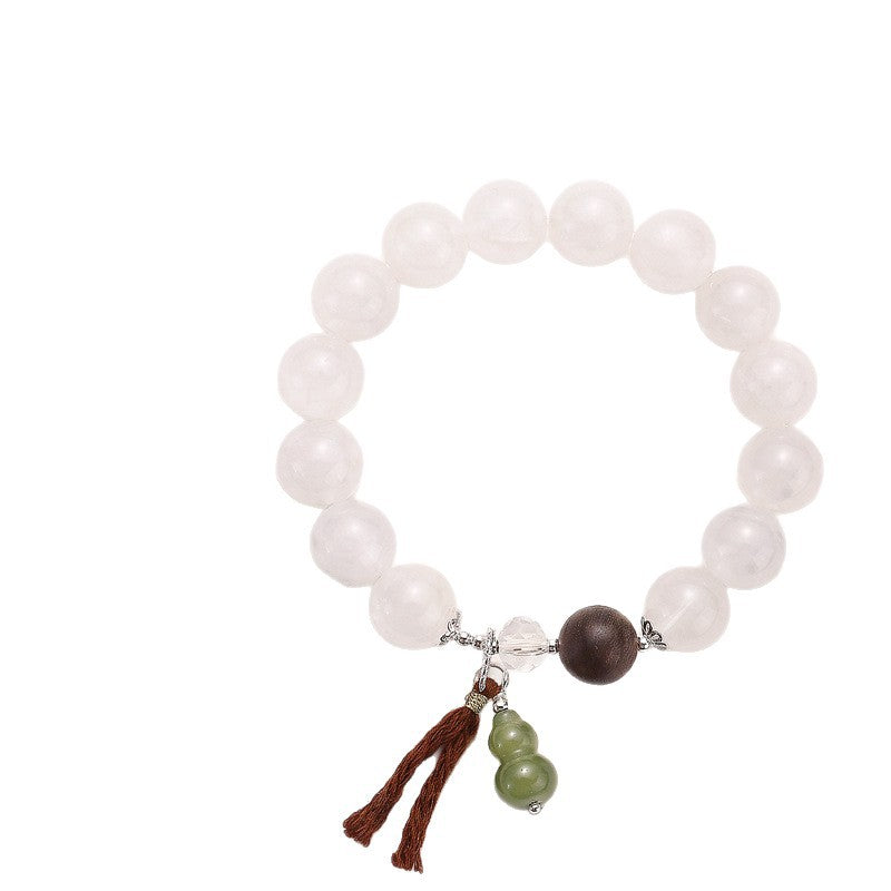 Hetian Jade Agarwood Gourd Bracelet