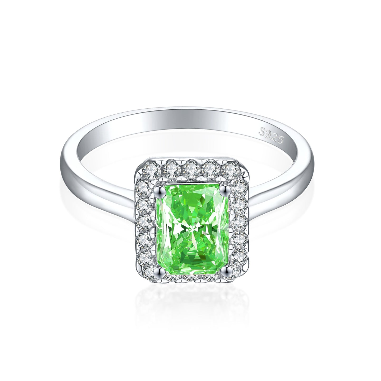 European and American S925 Sterling Silver Zircon Ring