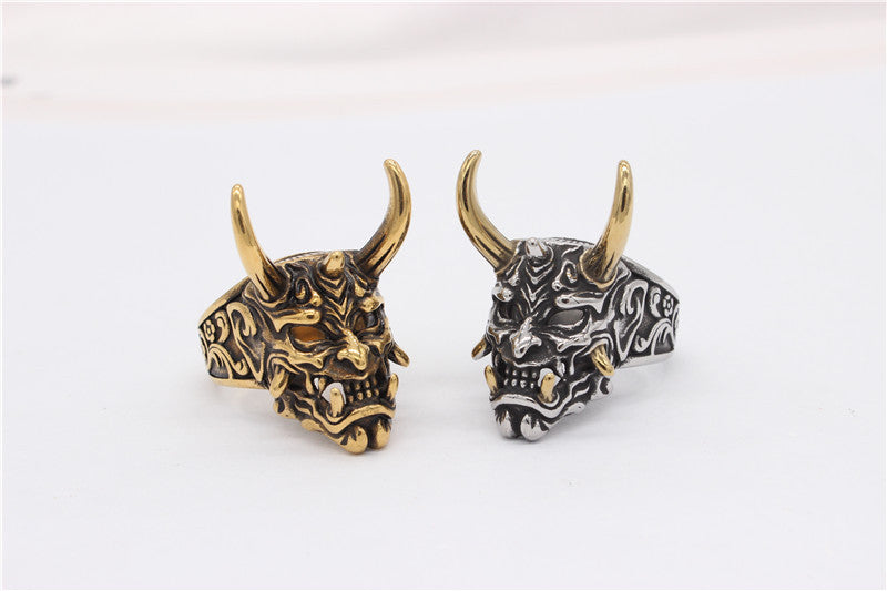 Horned Beast Titanium Steel Ring