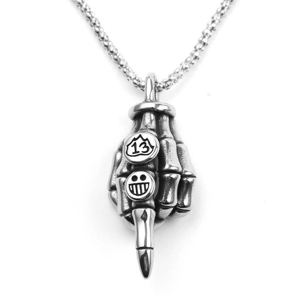 European And American Retro Stainless Steel Men's Pendant Necklace