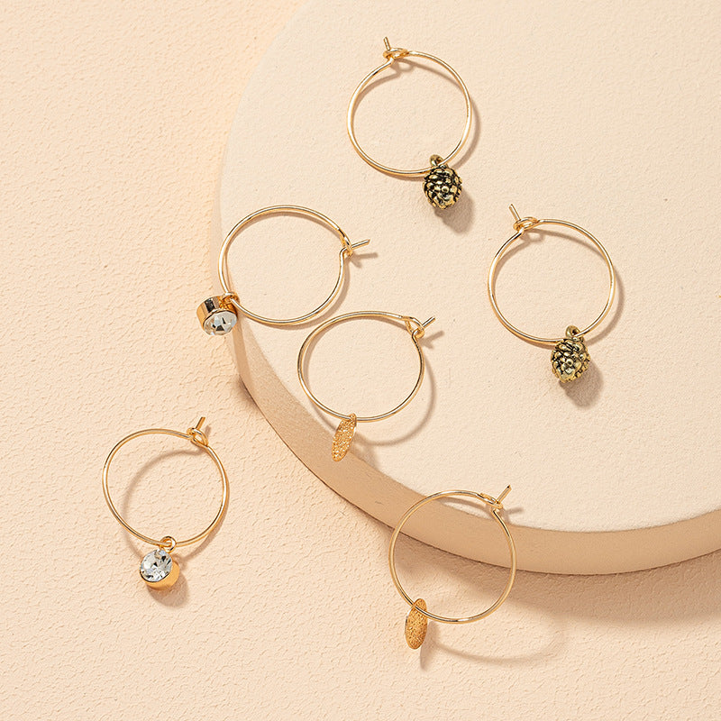 European Style Metal Earrings Set - Vienna Verve Collection