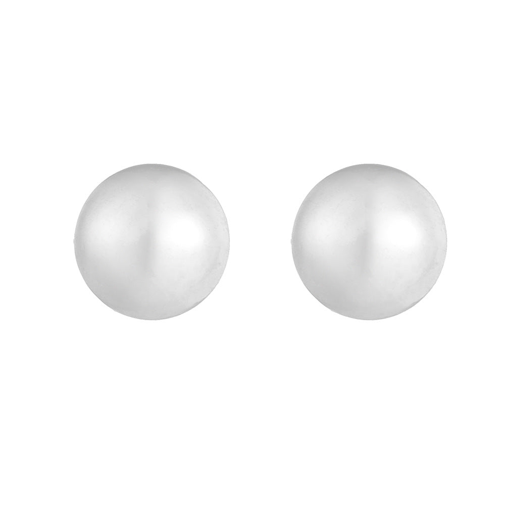 S925 Whole Body Sterling Silver Small Bead Stud Earrings