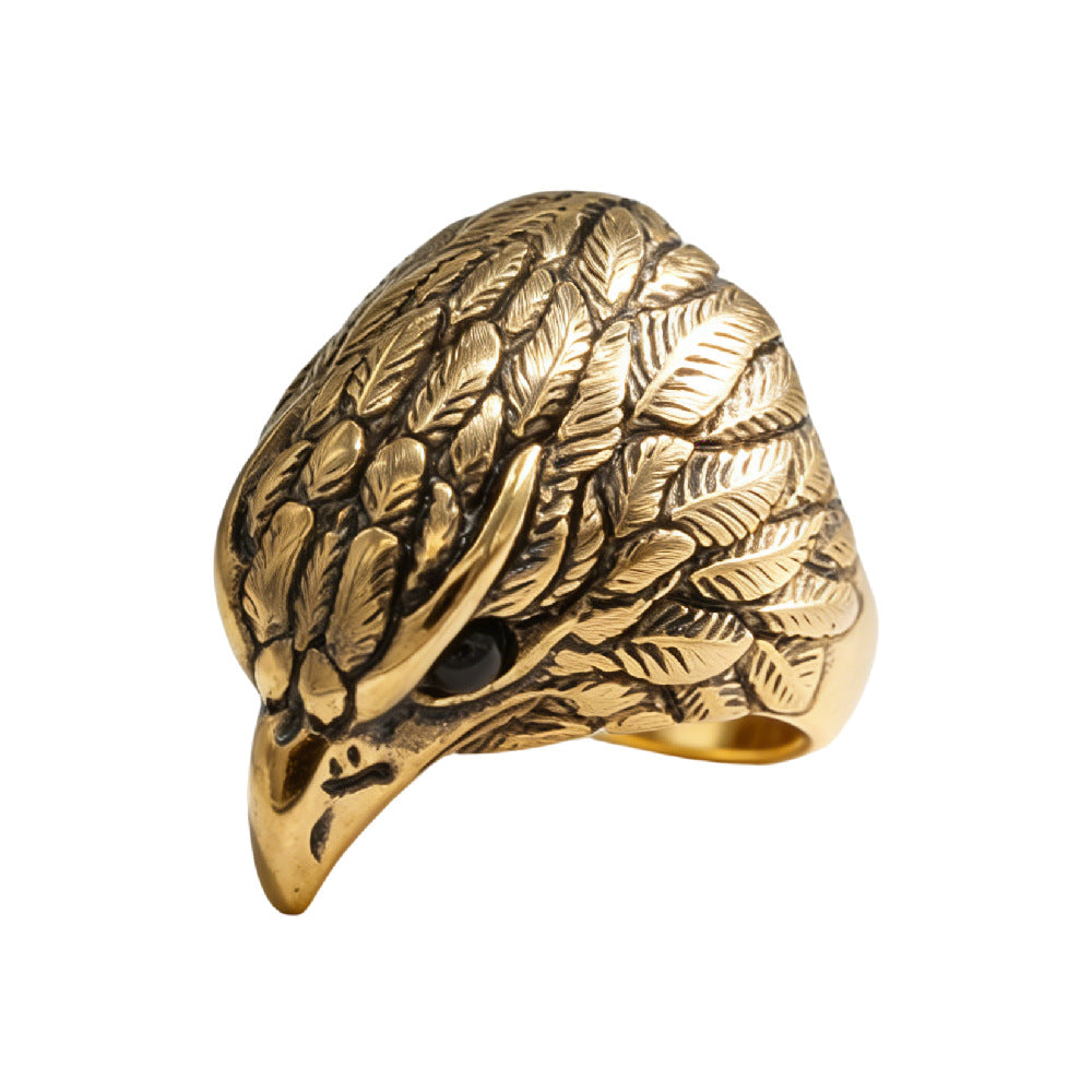 Personalized Retro Eagle Ring For Unisex Protection By Planderful Everyday Genie Collection