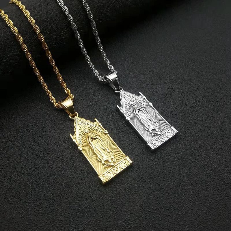 Steel Necklace – Elegant Maria Pendant Necklace