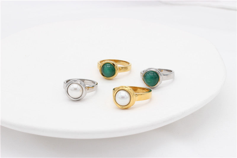 Cat Eye Ring By Planderful Elegant Bead Design For Women Statement Jewelry Size 6 To 10