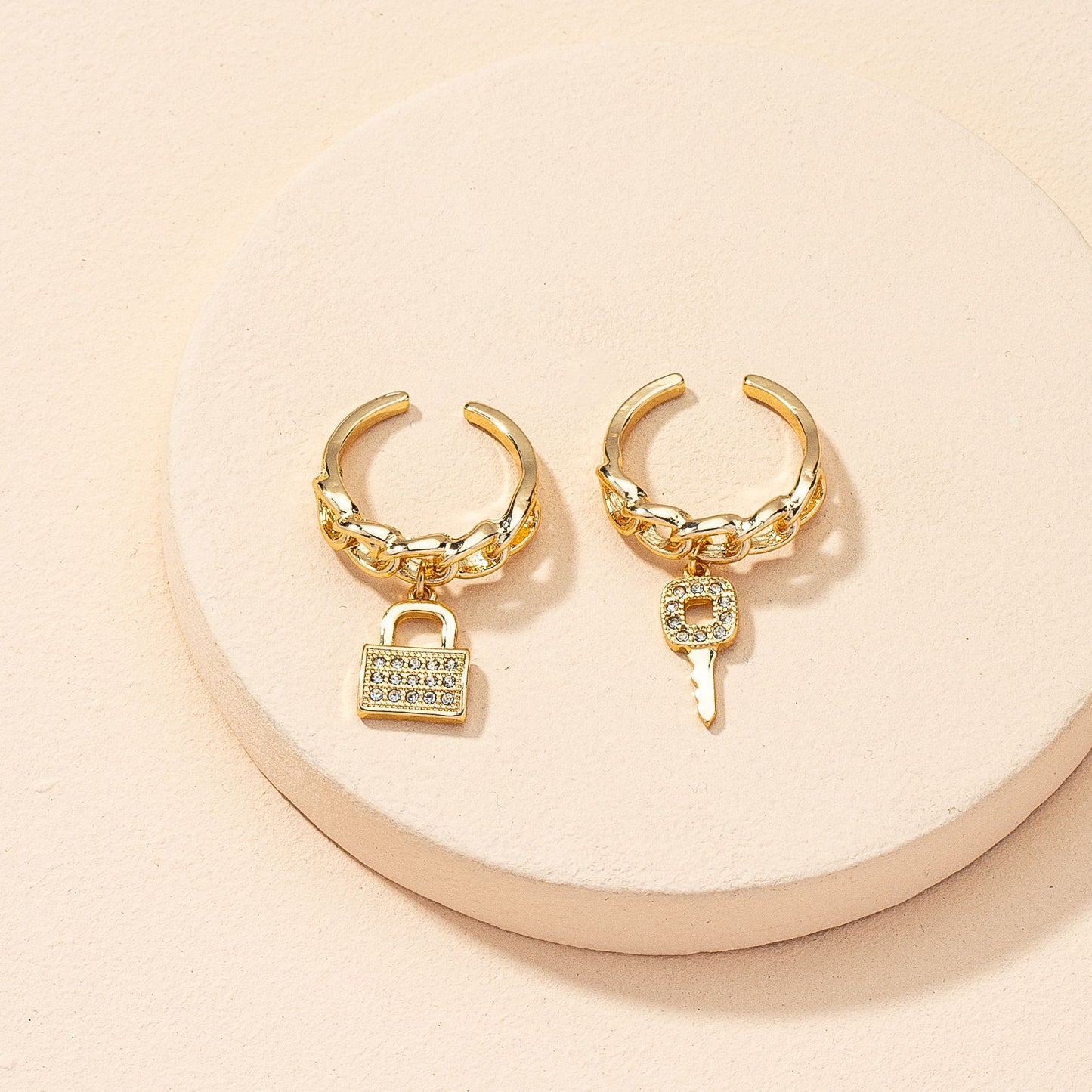 Unlock Mystique Cross-Border Chic Ring Set