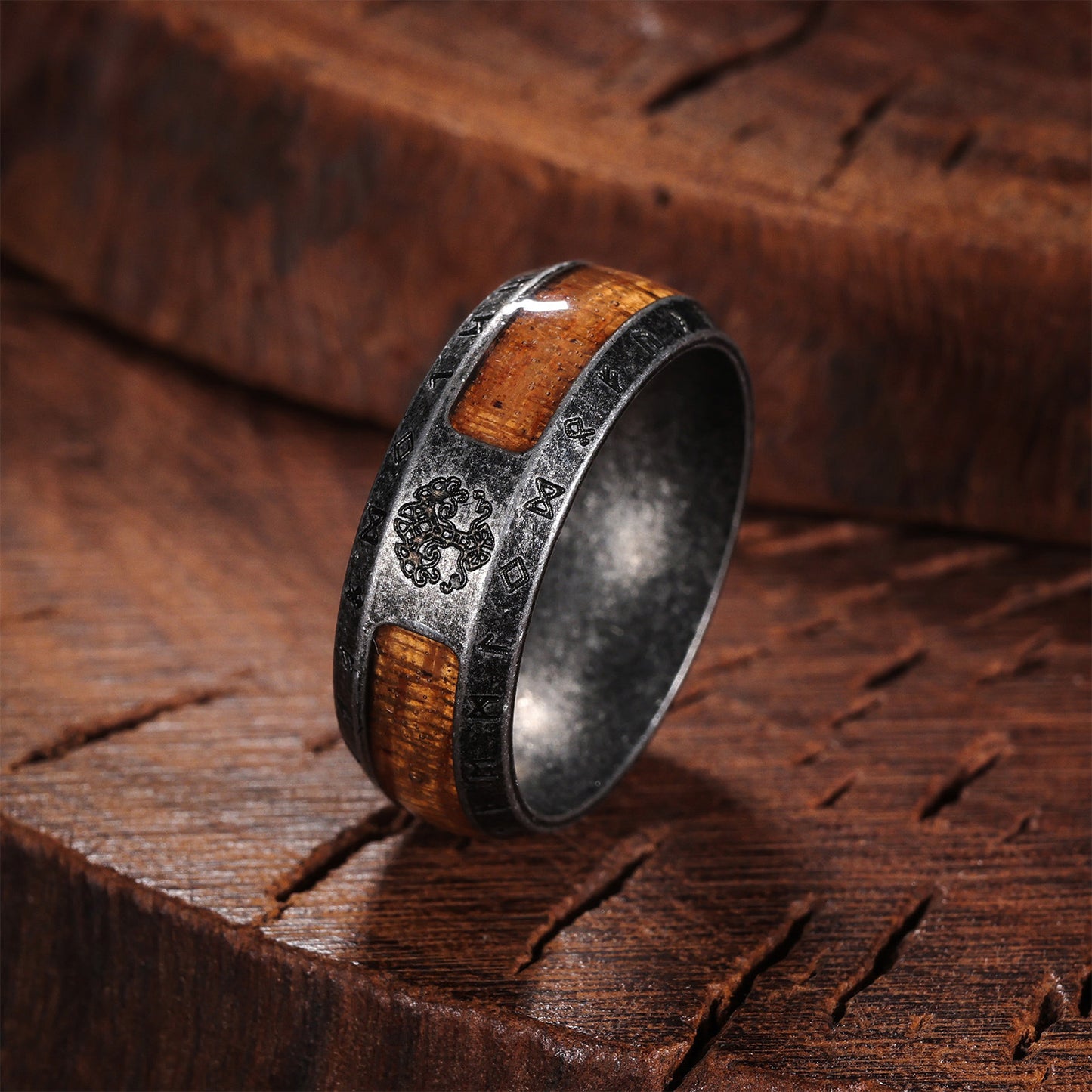 Planderful Everyday Genie Viking Tree Of Life Ring For Men Steel Unisex Retro Protection Symbol