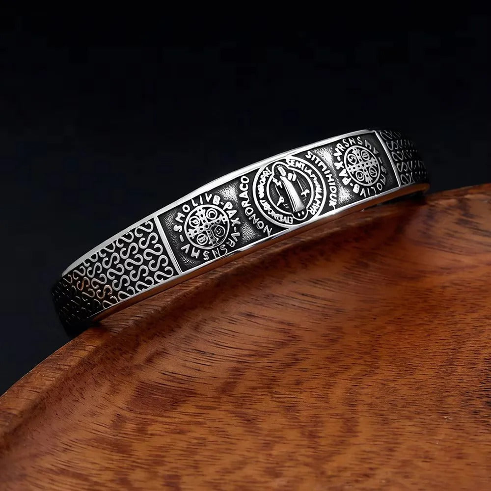 Punk Benedict Stainless Steel Men's Bracelet