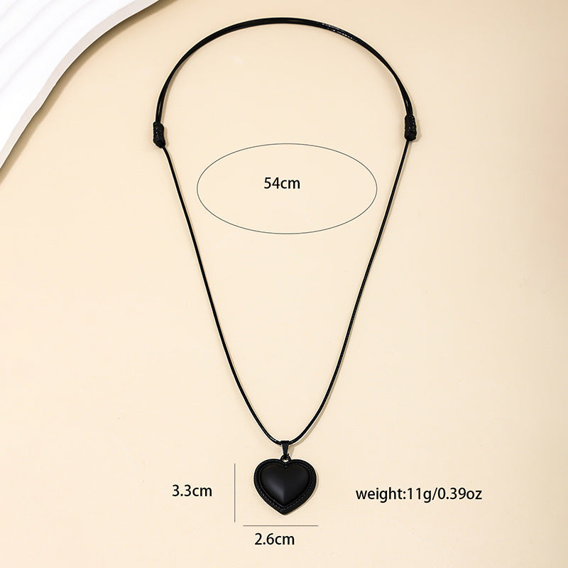 European and American Style Adjustable Hemp Rope Necklace for Trendy Women