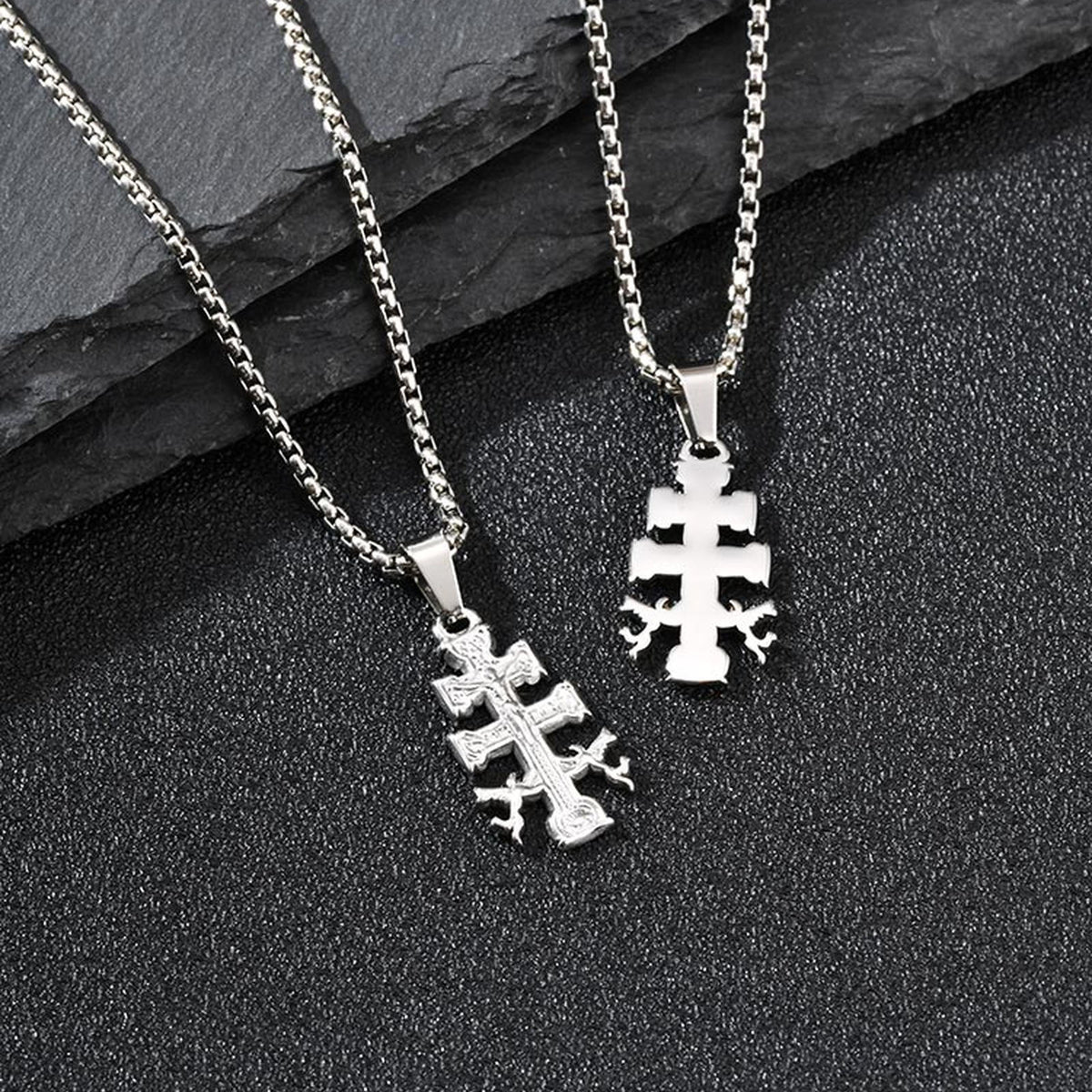 Cross Stainless Steel Pendant for Men