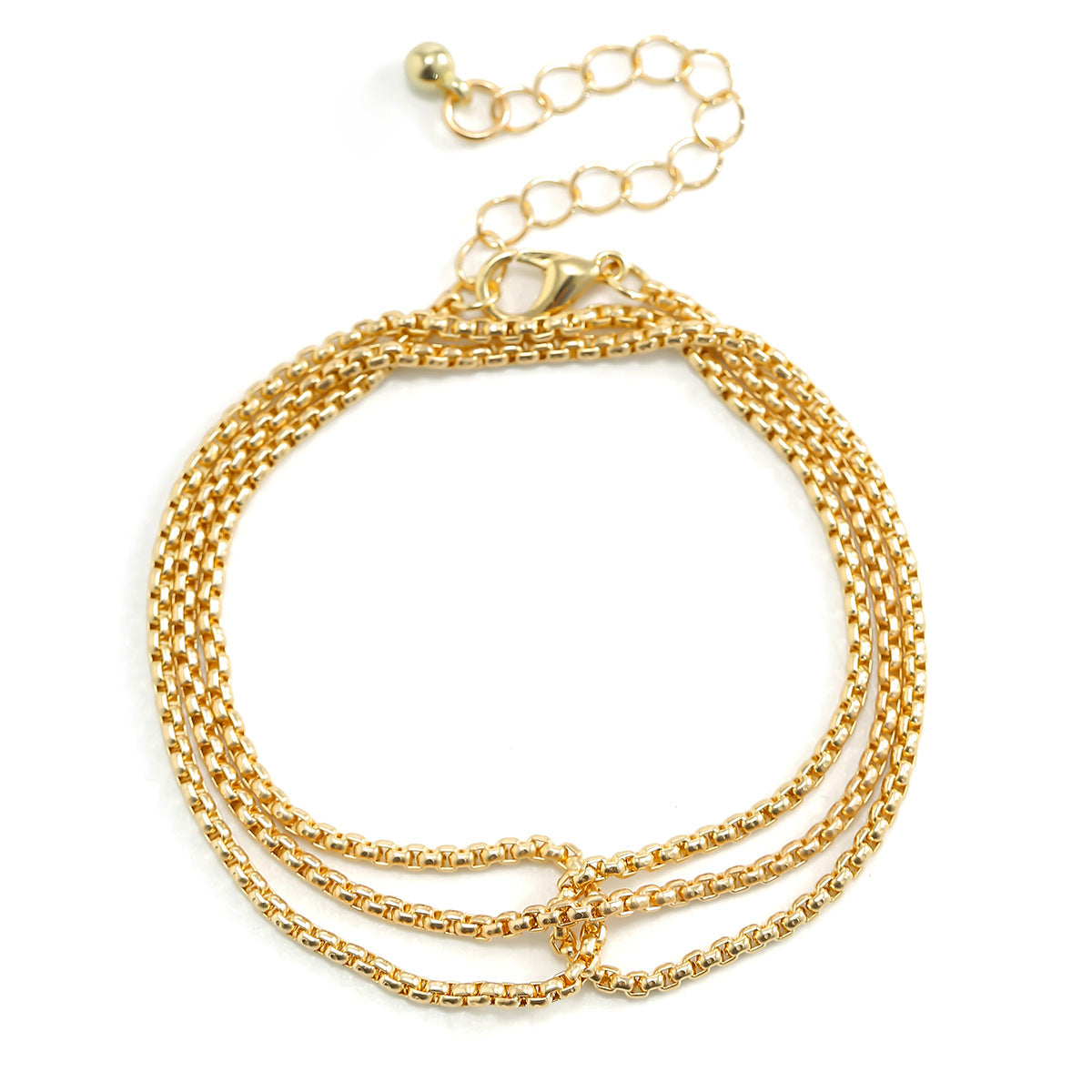 French Minimalist Alloy Chain Bracelet from Vienna Verve Collection
