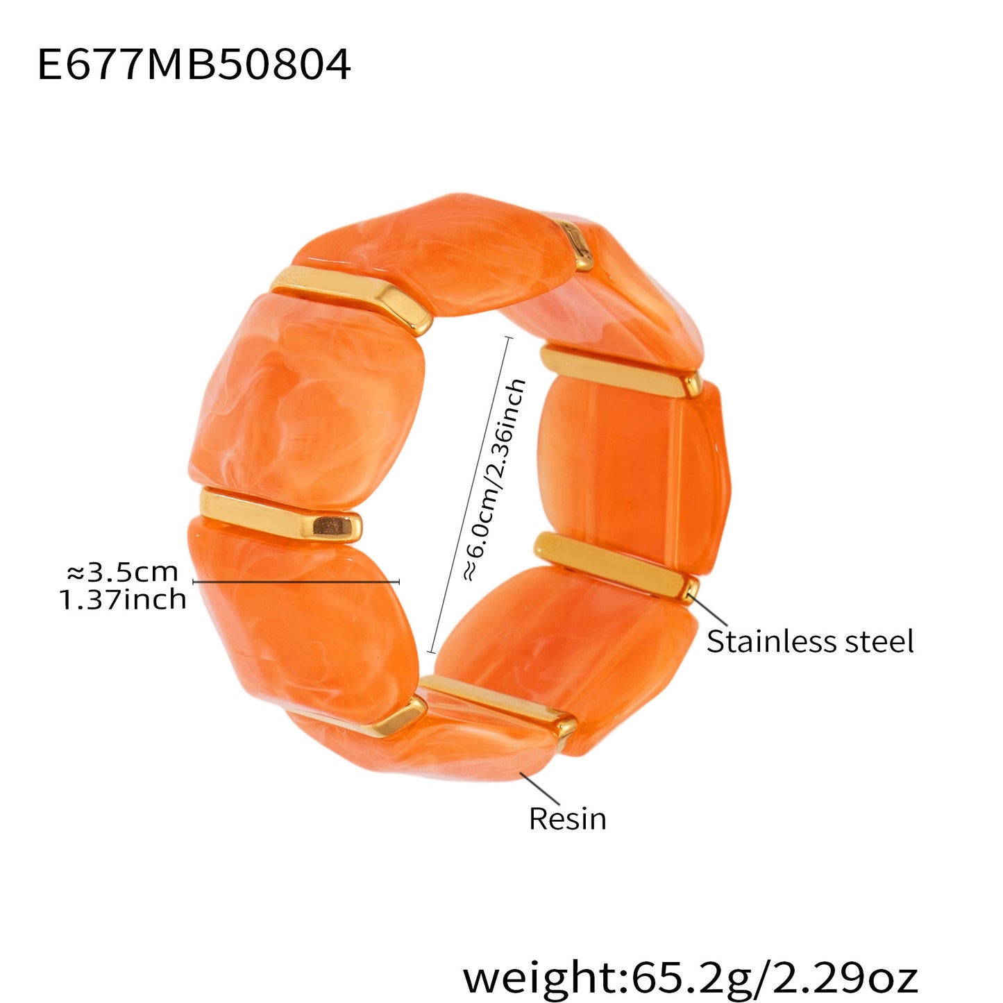 Planderful Unisex Genie Candy Resin Elastic Bracelet