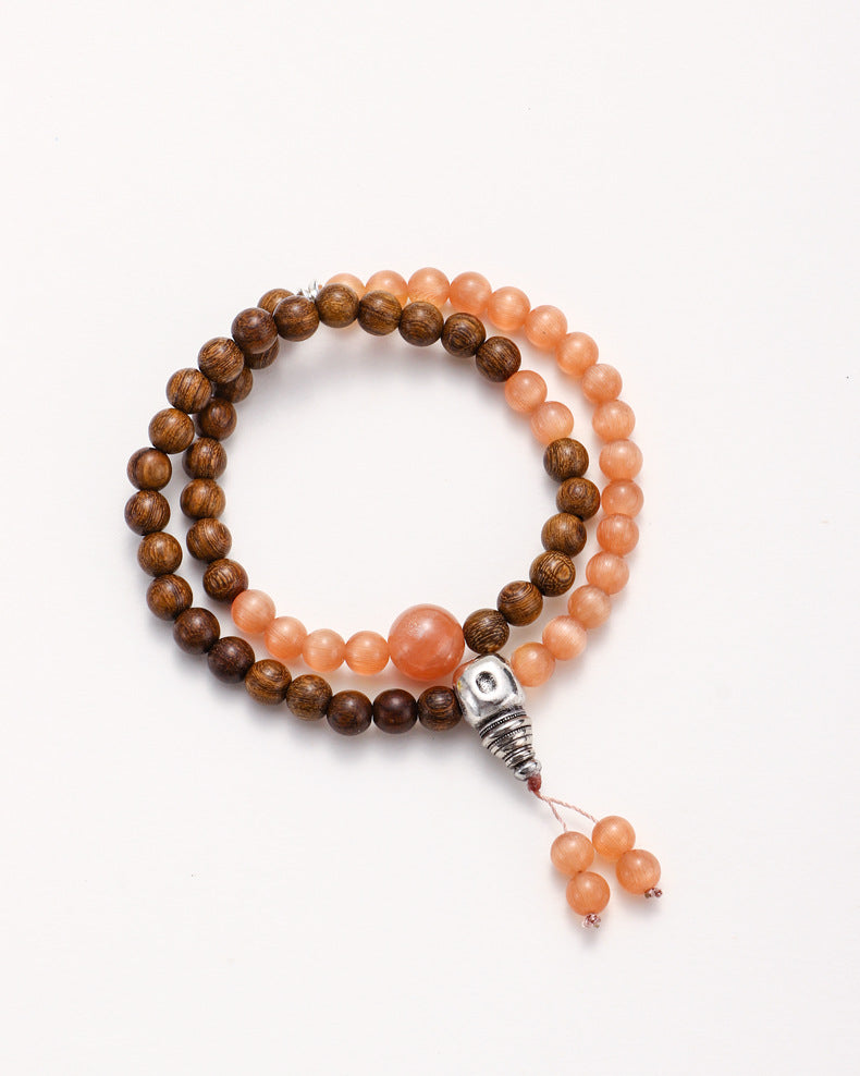Sandalwood Double-Wrap Bracelet