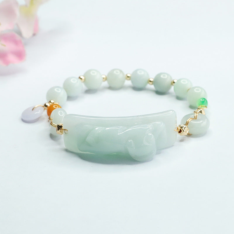 Emerald Jade Handcrafted Sterling Silver Bracelet