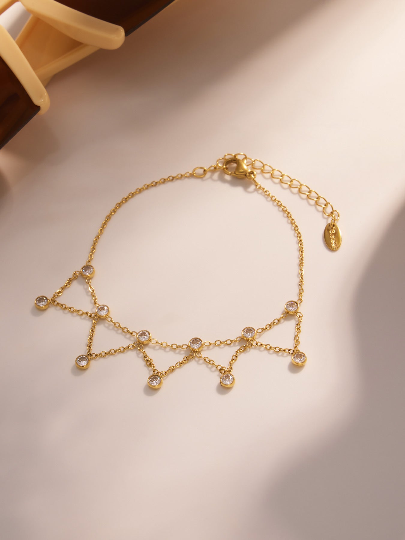 Planderful Zircon Stainless Steel Bracelet For Women