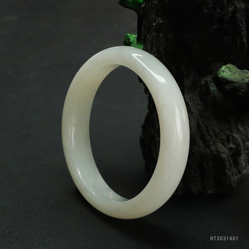 Hetian White Jade Bangle
