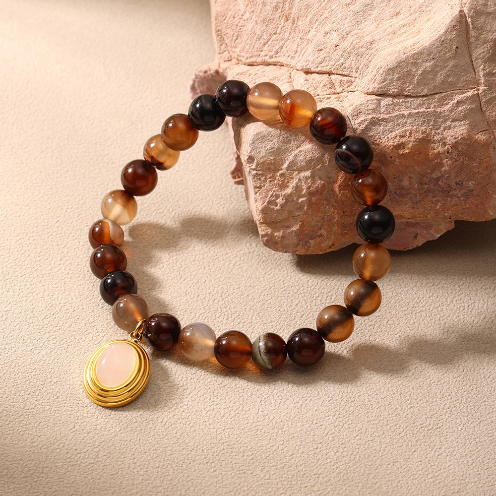 Planderful Natural Agate Bracelet Women Gift Girlfriend
