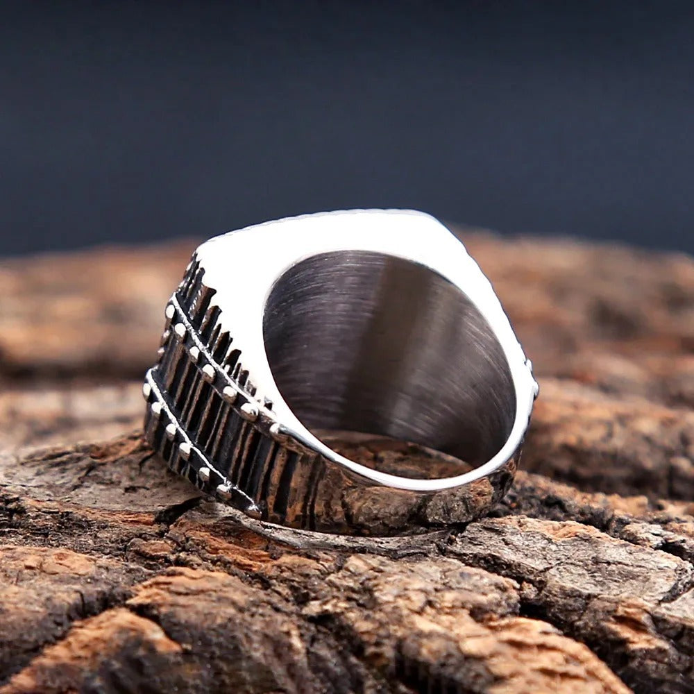 Viking Sailing Stainless Steel Men's Ring
