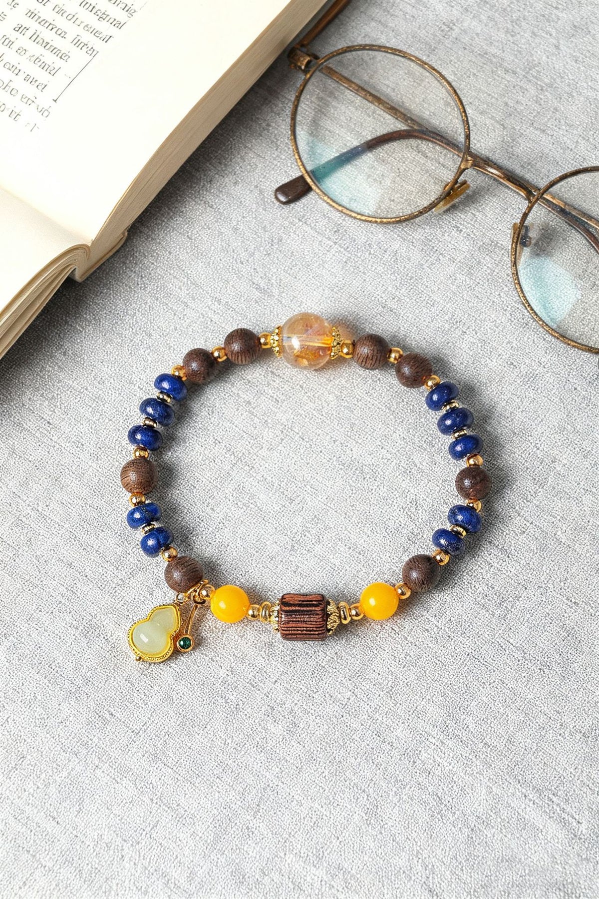 Lapis Lazuli Agarwood Crystal Bracelet