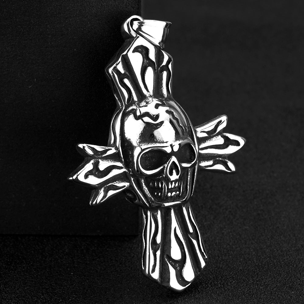 European And American Retro Men's Jewelry Skull Necklace