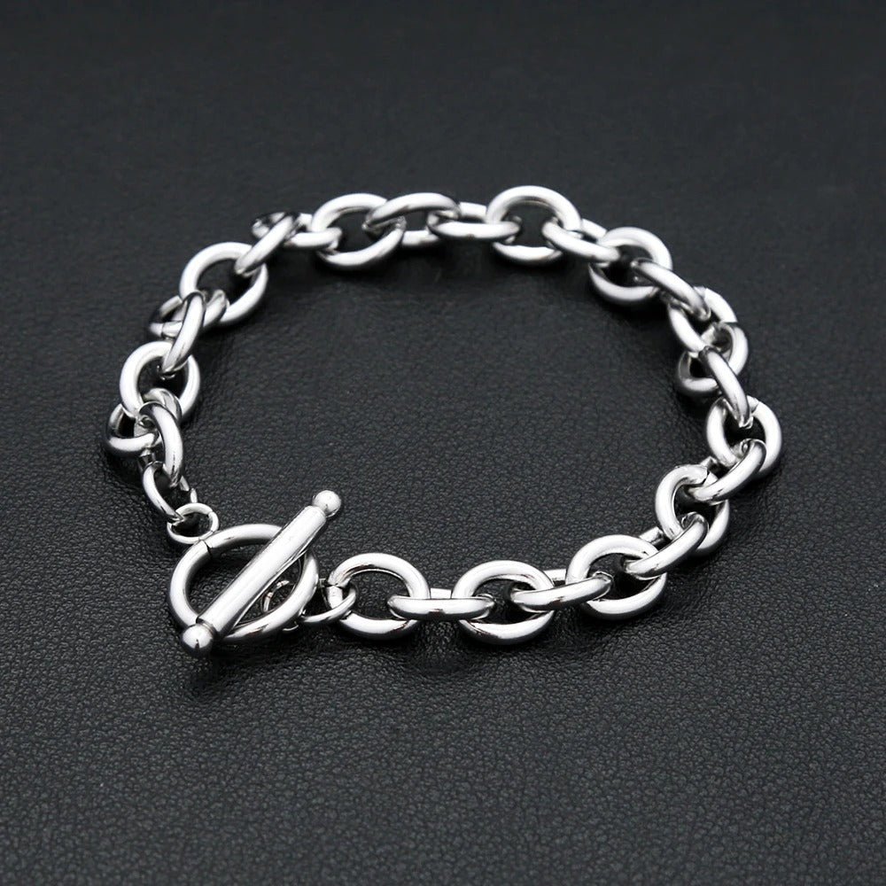 Punk Trendy Stainless Steel Men's Bracelet