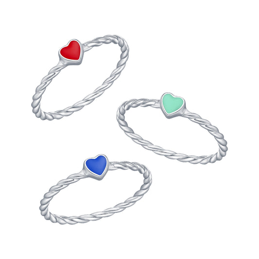 Planderful Everyday Genie Ring – Multi-Colored Enamel Love Design