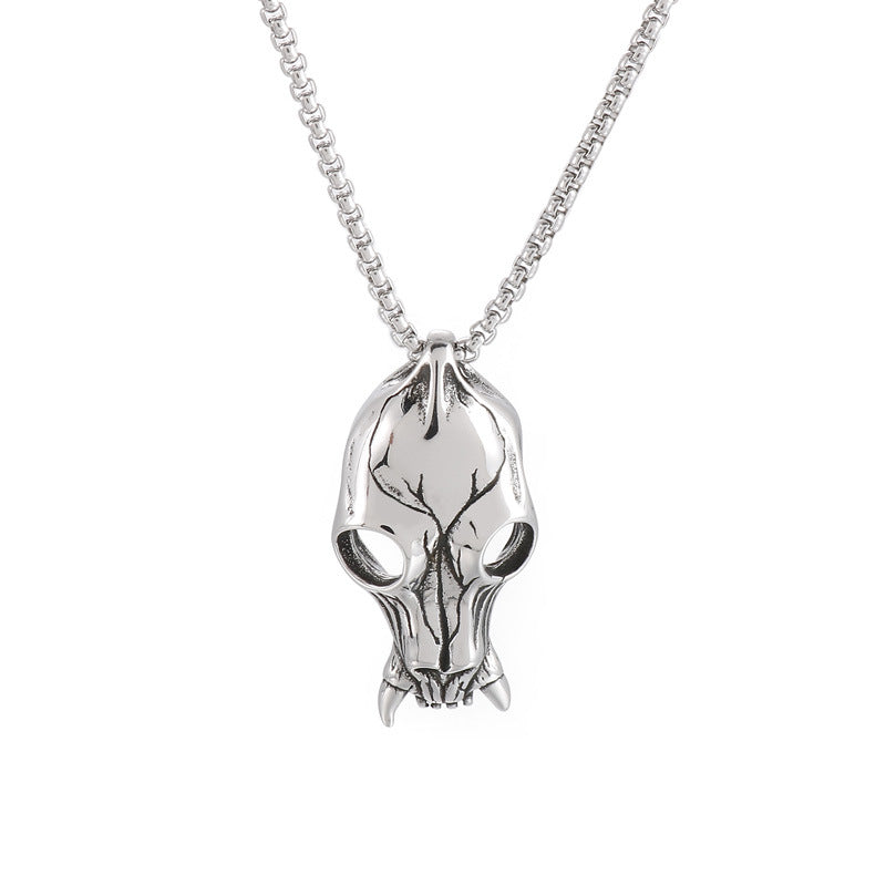 Dark Ghost Skull Pendant with Punk Vibes for Men