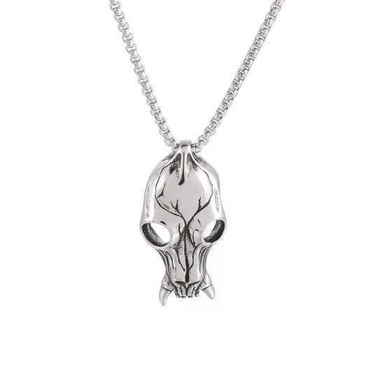 Dark Ghost Skull Pendant with Punk Vibes for Men