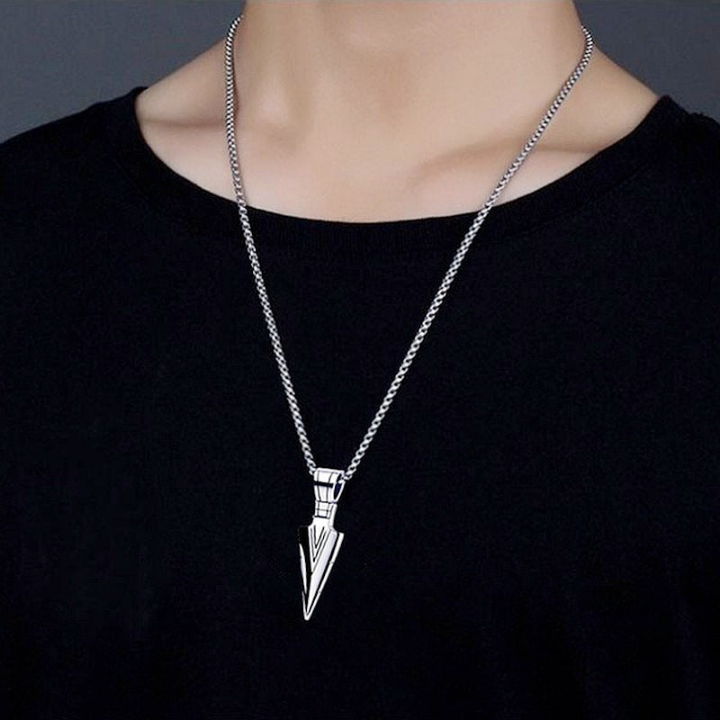 European And American Versatile Titanium Steel Pendant Necklace For Men