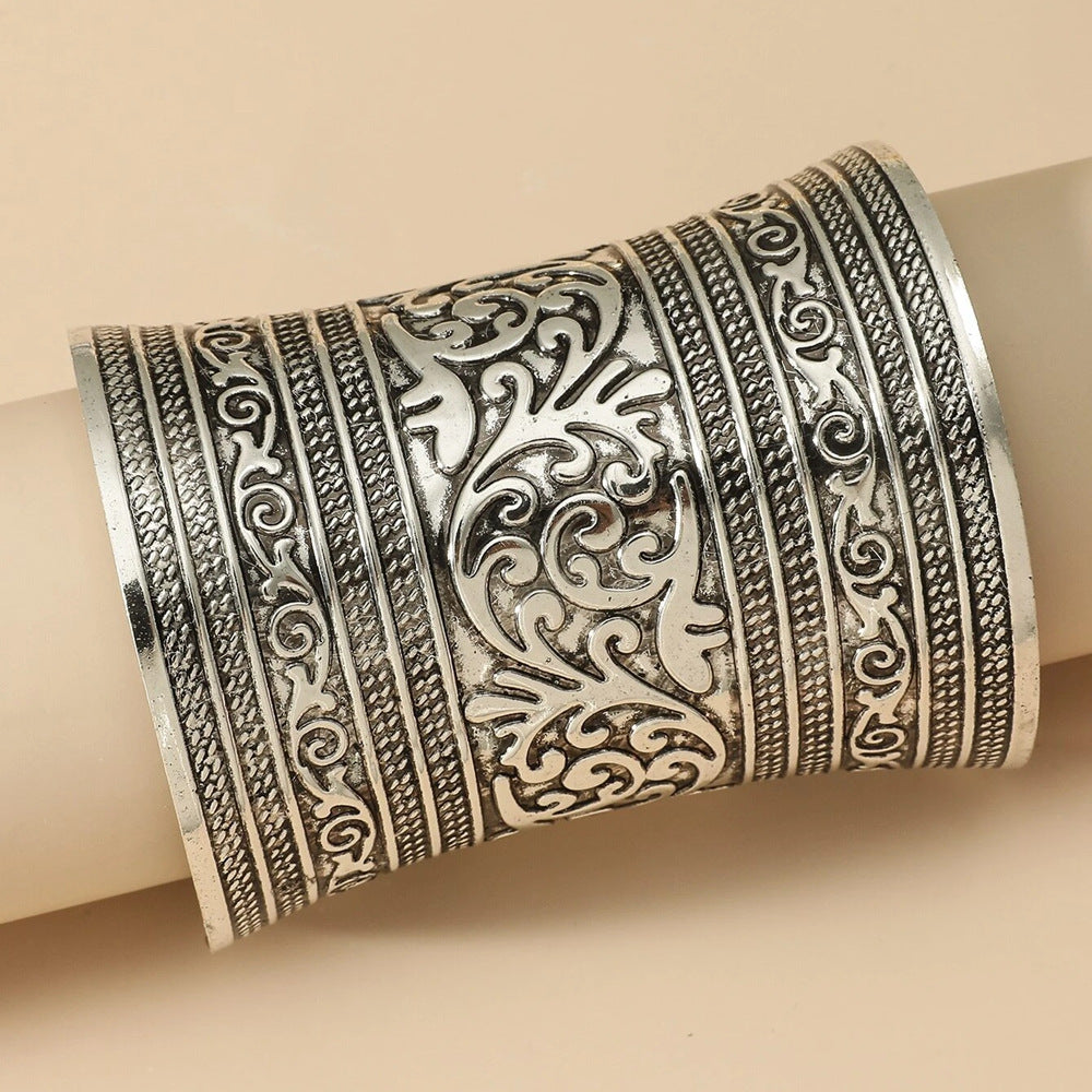 Empress's Delight Alloy Open Bracelet - Vienna Verve Collection