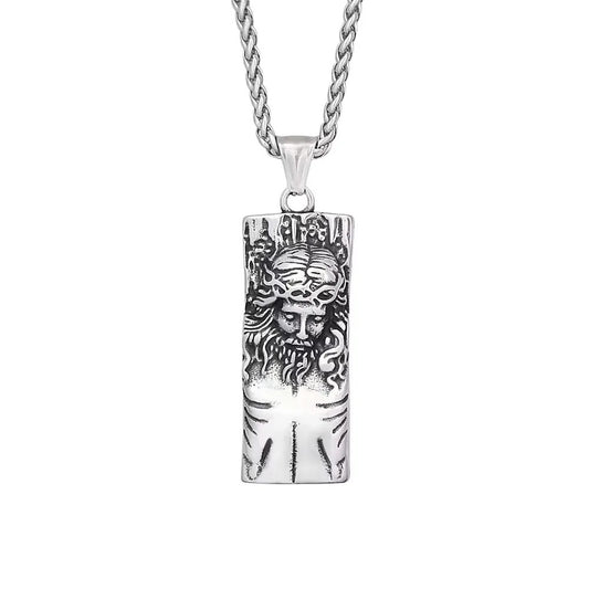 Vintage Viking Stainless Steel Men's Pendant Necklace
