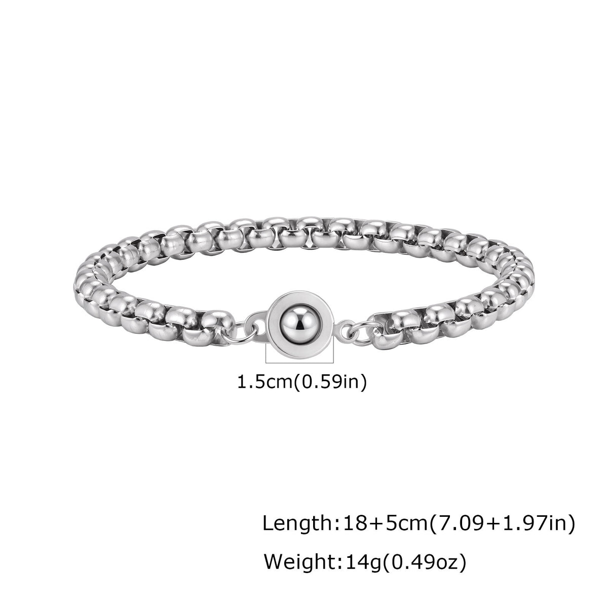 Pearl Stainless Steel Bracelet for Men