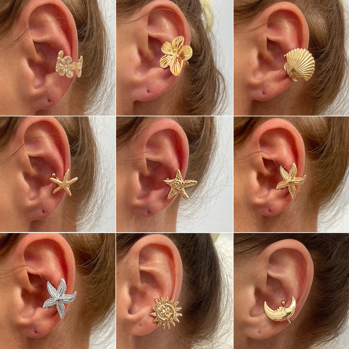 Planderful Vienna Verve Earrings – Versatile No Piercing Flower Design