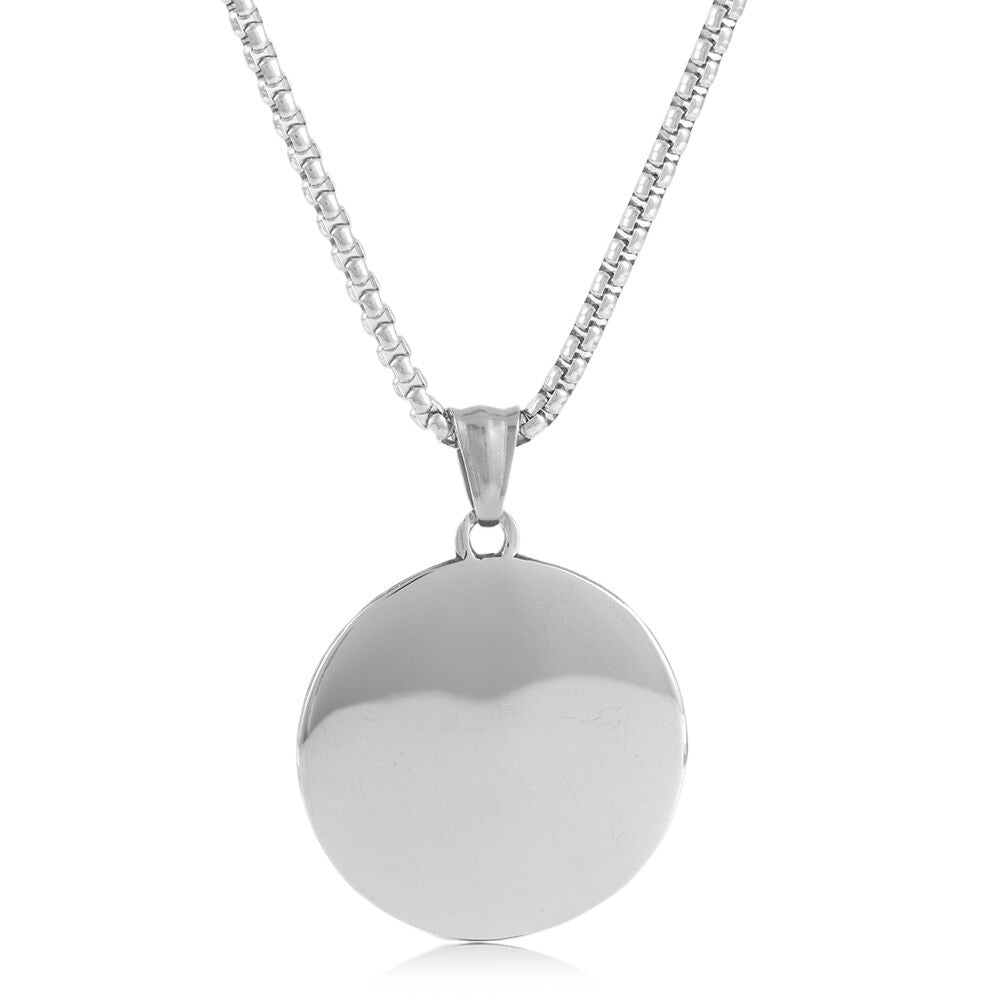 European And American Stainless Steel Angel Pendant Necklace