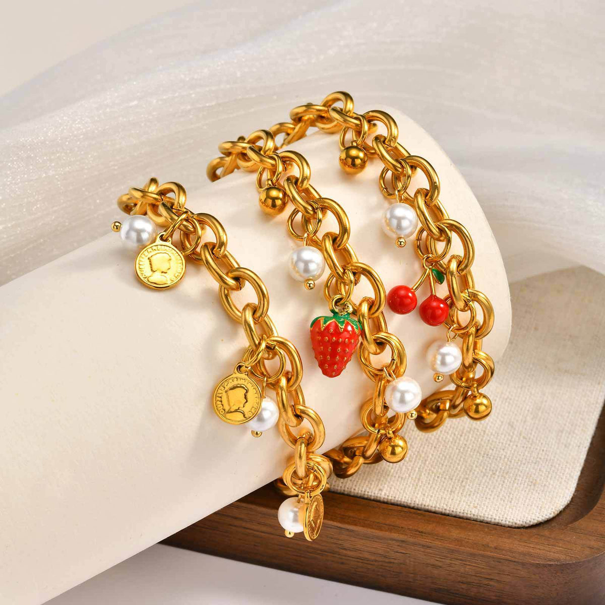 Pearl Stainless Steel Bracelet