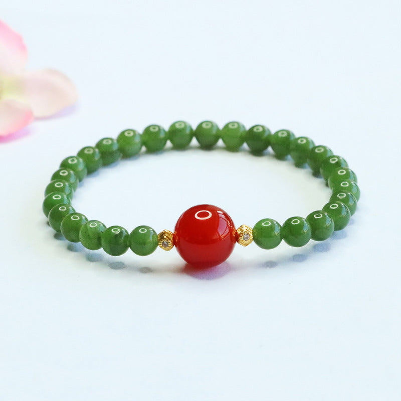 Hetian Jasper & Agate Bracelet