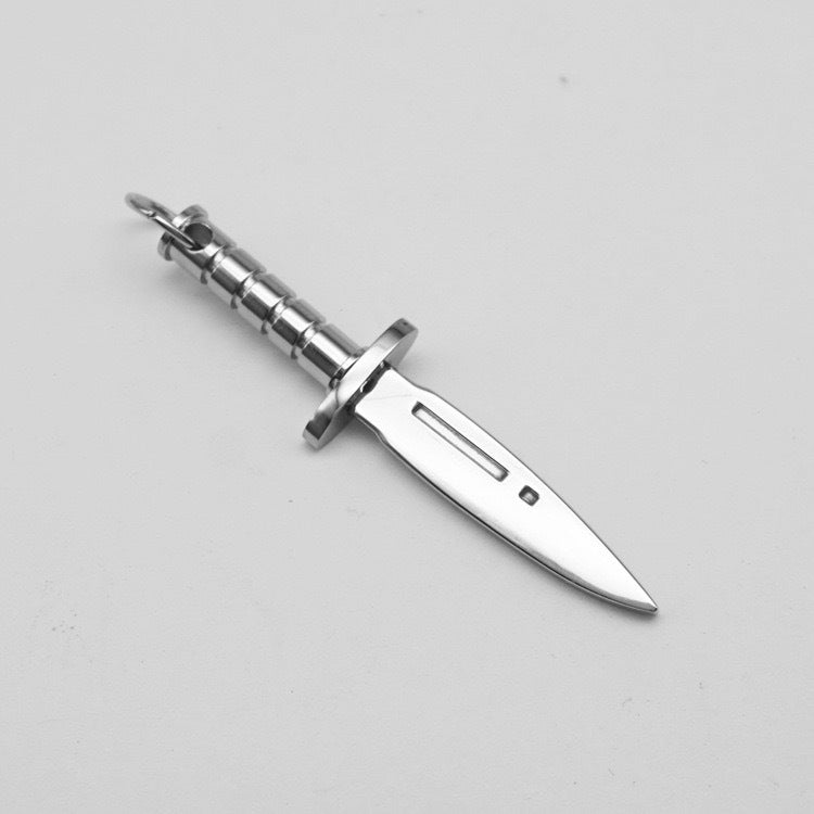 Planderful Dagger Pendant Necklace Stainless Steel Personalized For Men Edgy Punk Retro Jewelry