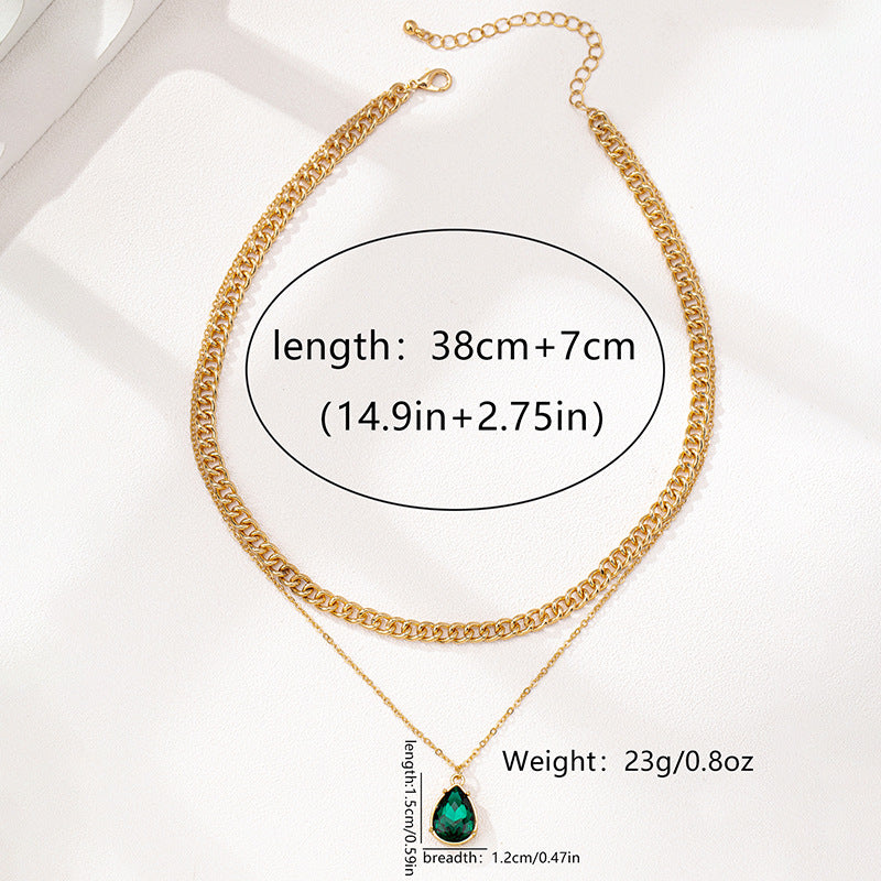 Planderful Vienna Verve Necklace – Elegant Metal Geometry Design