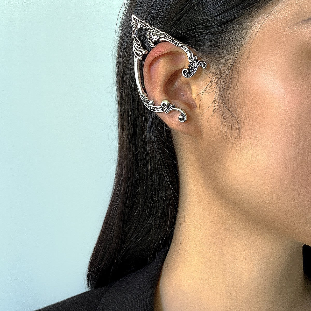 Planderful Halloween Outline Earrings For Women Retro European American Elf Studs Dark Wind Versatile Statement