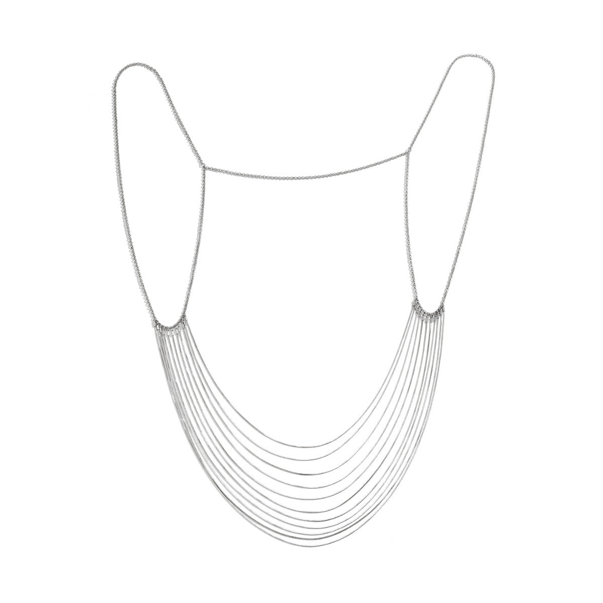 European and American Multi-Layer Snake Bone Chain Necklace